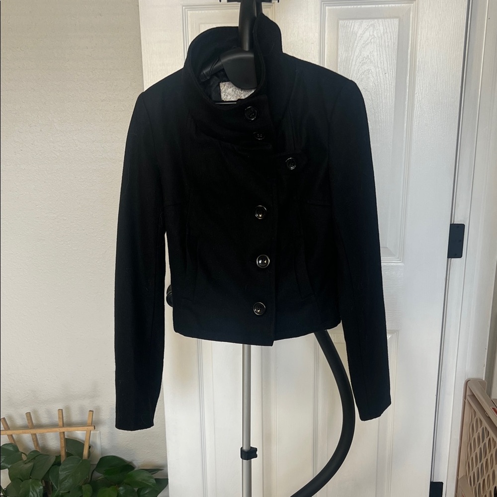 Arden B Black Pea Coat for Women